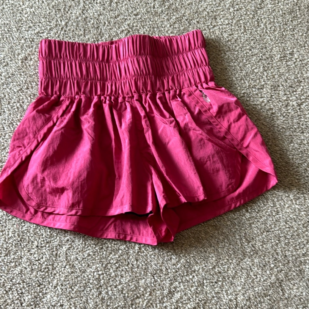 Pink Free People The Way Home Shorts